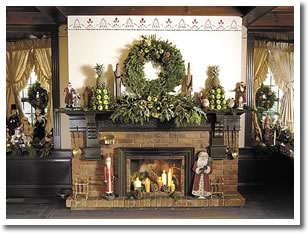 Fireplace at Mrs. Mitchells